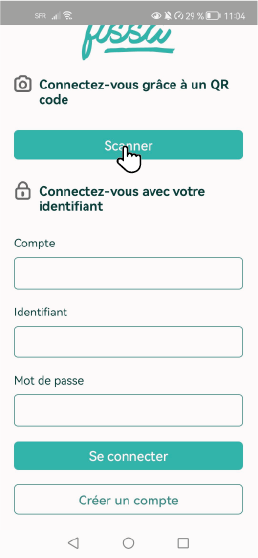 Se connecter sur mobile