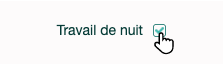 Champ travail de nuit